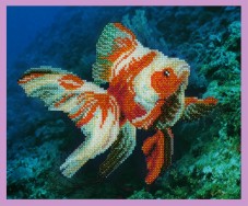 Набор для вышивки бисером Золотая рыбка Картины бисером Р-240