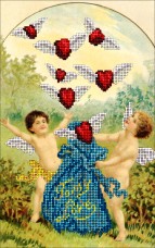 Набор для вышивки ювелирным бисером День Св. Валентина 6 Краса и творчiсть 60115