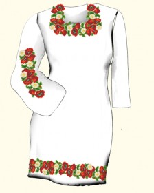 Заготовка женского платья для вышивки бисером  Biser-Art Сукня 6025 (льон) - 825.00грн.