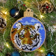 Набор для вышивки бисером по дереву Тигр