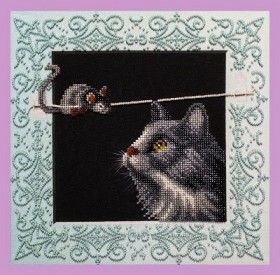Набор для вышивки бисером Кошки-мышки Картины бисером Р-337 - 421.00грн.