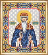 Схемы для вышивания бисером на авторской канве Преподобный мученик Вадим
