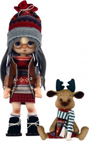Набор для шитья куклы и мягкой игрушки Девочка с лосиком Zoosapiens К1074 - 1 299.00грн.