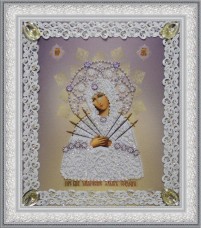 Набор для вышивки бисером Икона Божьей Матери Семистрельная (ажур) Картины бисером Р-373