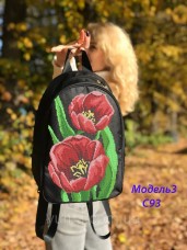 Рюкзак для вышивки бисером Маки  Юма Модель 3 №93