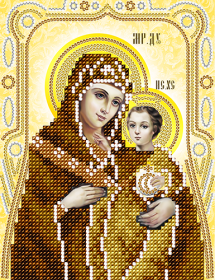 Схема для вышивки бисером на атласе Вифлеемская Икона Божьей Матери (золото) А-строчка Ас5-112 - 41.00грн.