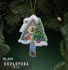 Набор для вышивки новогодней игрушки Время чудес  Кольорова НІ_34