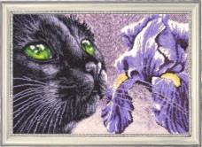 Набор для вышивки бисером Фиолетово - чёрный Баттерфляй (Butterfly) 627Б