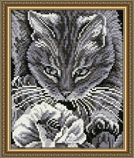 Набор для выкладки алмазной мозаикой Кот и пчела Art Solo АТ5524