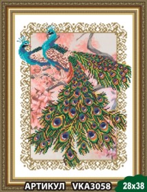 Рисунок на ткани для вышивки бисером Павлины Art Solo VKA3058 - 99.00грн.