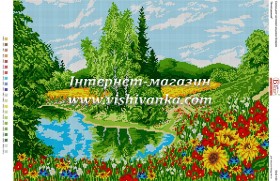 Схема для вишивання бісером на габардині Літнє поле Вишиванка БА2-130-А - 179.00грн.