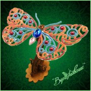 Набор для вышивки бисером Ажурная бабочка 3D 088