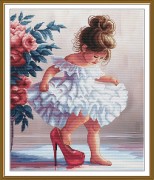 Набір для вишивання хрестиком Нова Слобода Маленька модниця СР3439