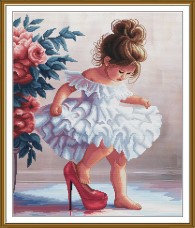 Набір для вишивання хрестиком Нова Слобода Маленька модниця СР3439