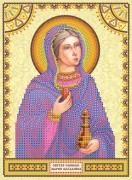 Схема для вышивки бисером на холсте Святая Мария
