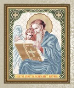 Схема для вышивки бисером на габардине Святой Апостол Евангелист Матвей