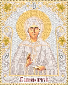 Схема вышивки бисером на атласе Маричка Св. Блж. Матрона Московская РИК-5028 Марiчка (Маричка) РИК-5028 - 55.00грн.