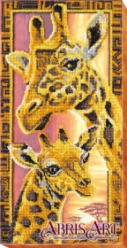 Набор для вышивки бисером на холсте Жирафы Абрис Арт АВ-538 - 660.00грн.