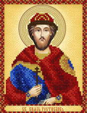 Схема вышивки бисером на атласе Св. князь Ростислав А-строчка АС5-151