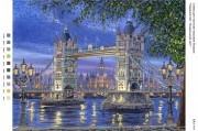 Малюнок на габардині для вишивки бісером Чарівний світ: Лондонській міст
