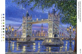 Рисунок на габардине для вышивки бисером Чарівний світ: Лондонський міст Вишиванка А3-114 - 96.00грн.