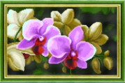 Схемы для вышивания бисером на авторской канве Орхидеи