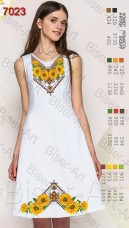 Заготовка женского льняного платья для вышивки бисером Biser-Art Bis7023
