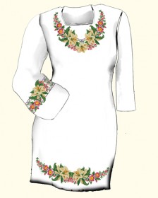 Заготовка женского платья для вышивки бисером  Biser-Art Сукня 6010 (габардин) - 825.00грн.