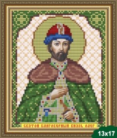 Малюнок на тканині для вишивання бісером Святий Олег