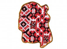 Набор - магнит для вышивки бисером Карта Украины Житомирская область Абрис Арт АМК-006