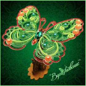 Набор для вышивки бисером Ажурная бабочка 3D 085
