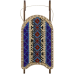 Набор для вышивки бисером по дереву Санки синие с орнаментом Волшебная страна FLK-465