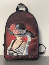 Рюкзак для вышивки бисером Дама в шляпе Юма Модель 3 №51