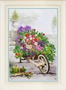 Набор для вышивки нитками (стиль Rococo) Цветы в саду