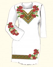 Заготовка женского платья для вышивки бисером  Biser-Art Сукня 6019 (льон)