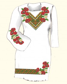 Заготовка женского платья для вышивки бисером  Biser-Art Сукня 6019 (льон) - 825.00грн.