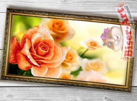 Схема вышивки бисером на габардине Панно Троянда Biser-Art 3060008 - 186.00грн.