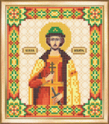 Схемы для вышивания бисером на авторской канве Святой князь Игорь