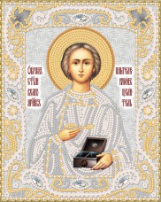 Схема вышивки бисером на атласе Маричка Св. Вмч. Пантелеймон Целитель РИК-5022 Марiчка (Маричка) РИК-5022