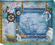 Набор для вышивки бисером Фоторамка Сокровища моря