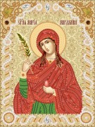 Схема вишивки бісером на атласі Марічка Свю Мироносиця Марія Магдалина РІК-4239