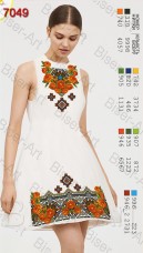 Заготовка женского льняного платья для вышивки бисером Biser-Art Bis7049