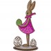 Набор для вышивки по дереву Кролик девочка Волшебная страна FLK-343
