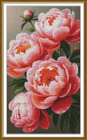 Набір для вишивки хрестиком Нова Слобода Пишні півонії СР6301 Новая Слобода (Нова слобода) СР6301 - 599.00грн.