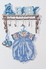 Набор для вышивки крестом Малыш. Мальчик Абрис Арт АН-051