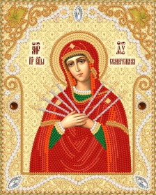 Схема вишивки бісером на атласі Марічка Семістрельная Пресвята Богородиця РІК-5006 Марiчка (Маричка) РИК-5006 - 55.00грн.