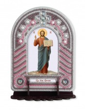 Набор для вышивки иконы с рамкой-киотом Господь Иисус Христос Новая Слобода (Нова слобода) ВК1005