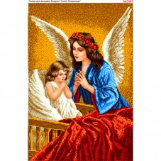 Схема вышивки бисером на габардине Ангели-охоронеці снів Biser-Art 40х60-3065