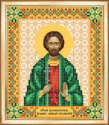Схемы для вышивания бисером на авторской канве икона святой Иоанн Сочавский