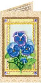Набор - открытка для вышивки бисером Фиалки Абрис Арт АО-118 - 97.00грн.
